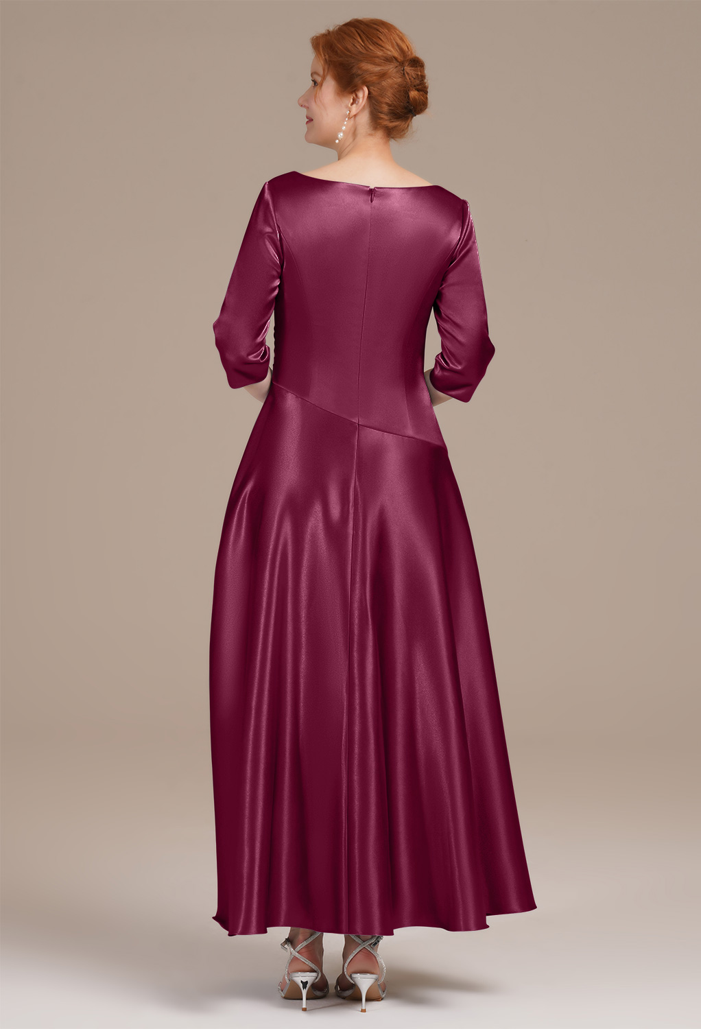 AW Psaltery Burgundy  Mother of the Bride Dresses